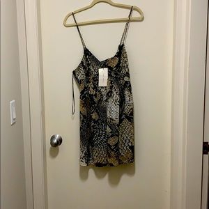 Brand New Zara Snake Print Mini Dress Size S